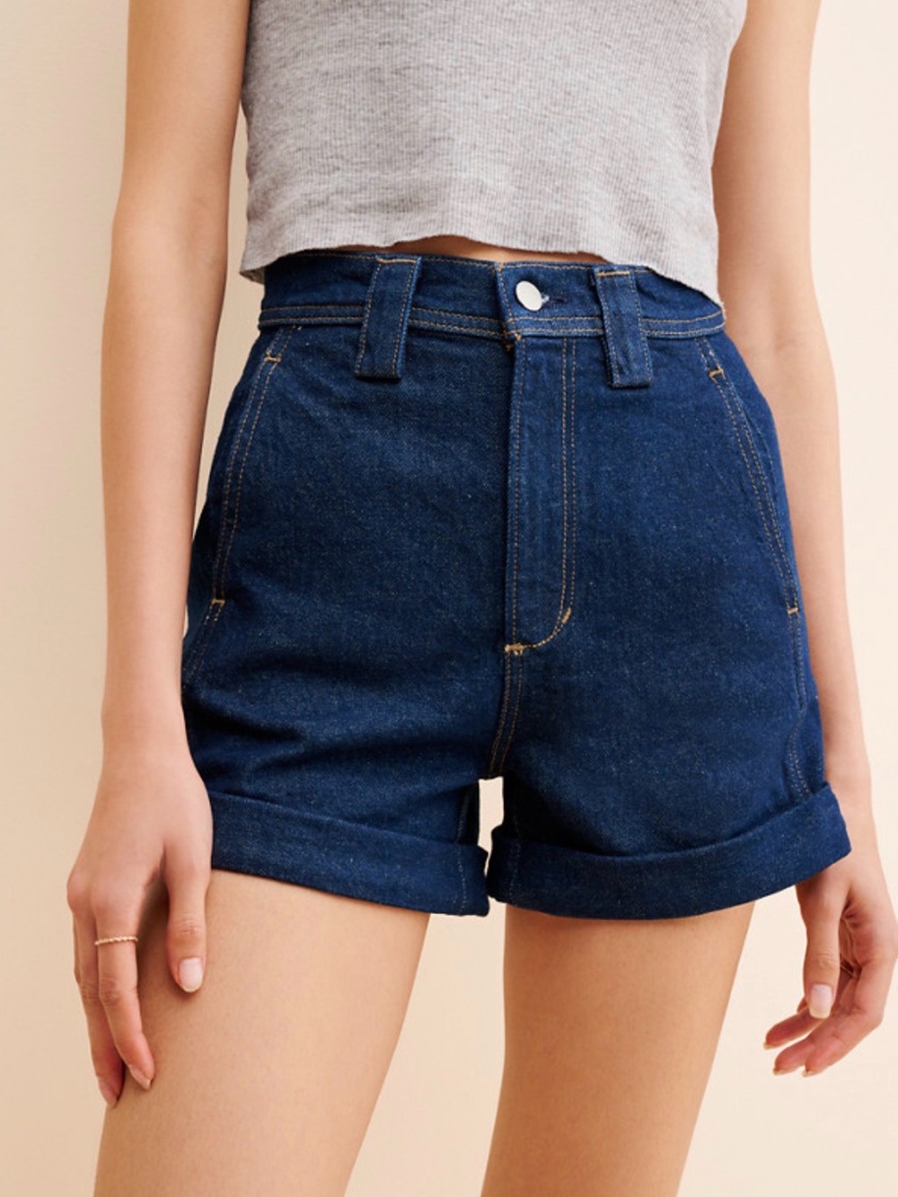 New with a Tags -Joe’s Avery High-Rise Dark Blue Denim Shorts